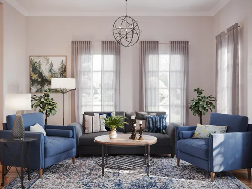 Living Room · Farmhouse designed by Amanda