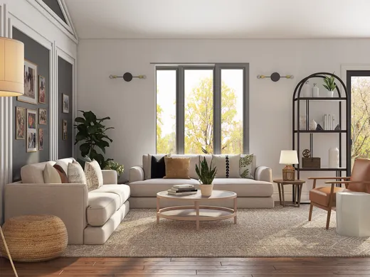 Living Room · Contemporary designed by Jenna