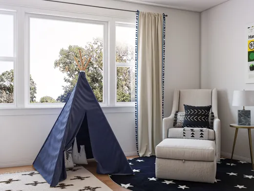Nursery · Midcentury Modern designed by Athena