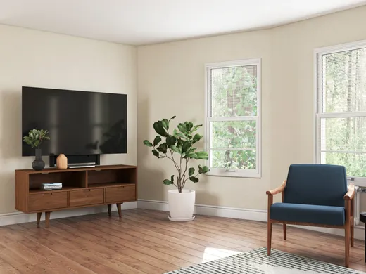 Living Room · Midcentury Modern designed by Camila