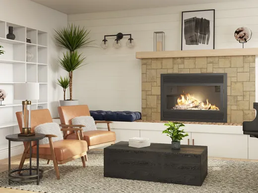 Living Room · Midcentury Modern designed by Sofia