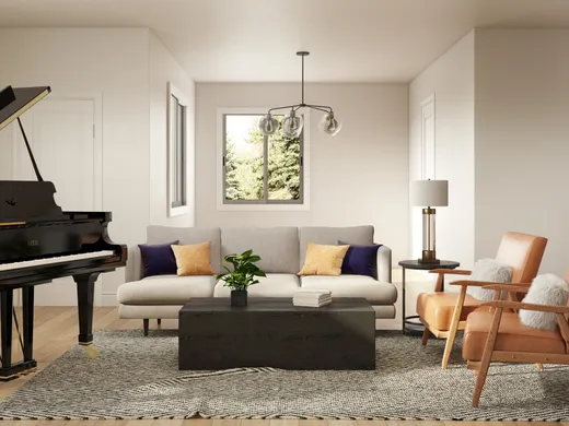 Living Room · Midcentury Modern designed by Sofia