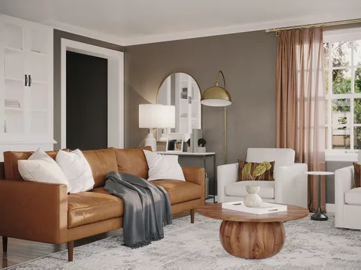 Living Room · Rustic designed by Helene