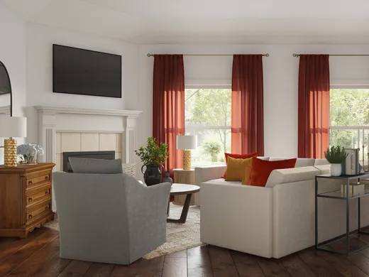 Living Room · Eclectic designed by Allison