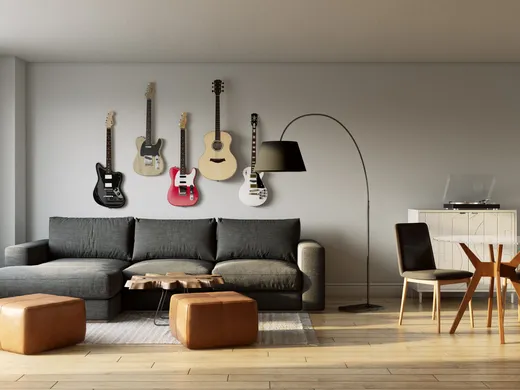 Living Room · Midcentury Modern designed by Colleen