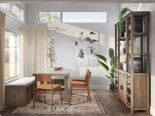 Dining Room · Midcentury Modern designed by Abril