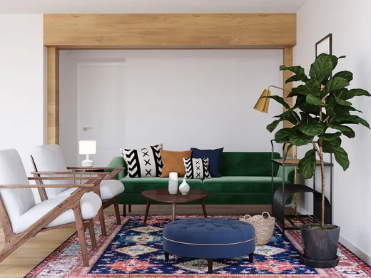 Living Room · Eclectic designed by Tara