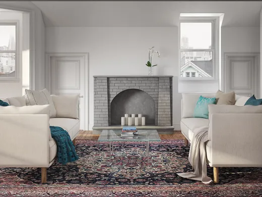 Living Room · Midcentury Modern designed by Shaun