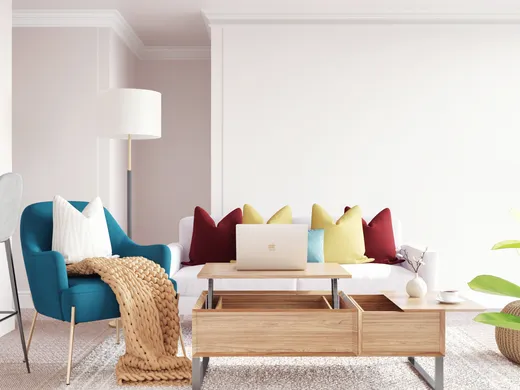 Living Room · Midcentury Modern designed by Caitlin