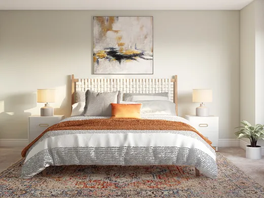 Bedroom · Midcentury Modern designed by Abril