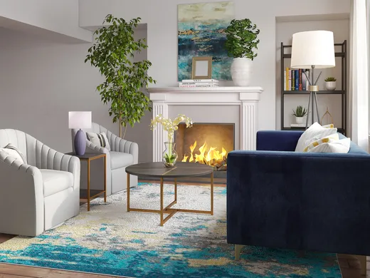 Living Room · Contemporary designed by Stephanie