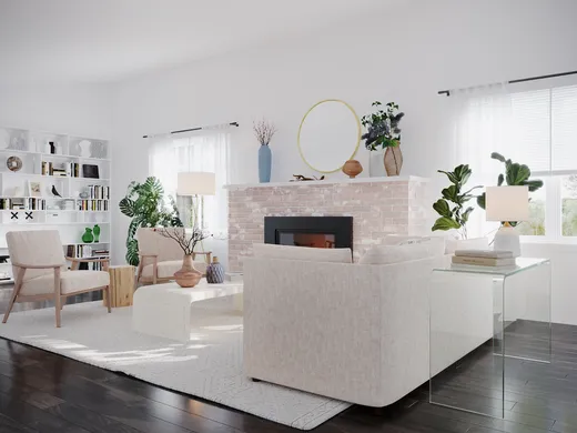 Living Room · Contemporary designed by Sara