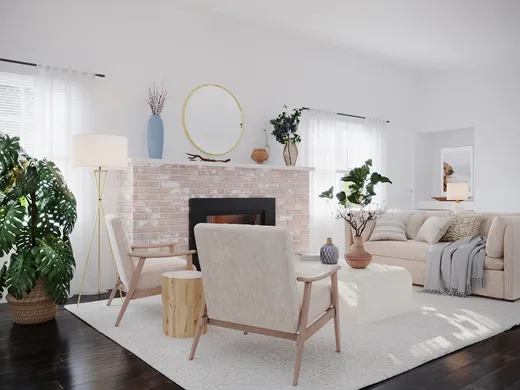 Living Room · Contemporary designed by Sara