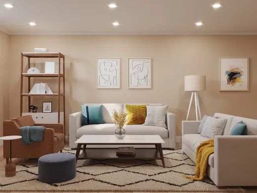 Living Room · Contemporary designed by Sarah