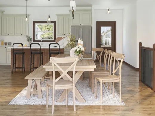 Dining Room · Farmhouse designed by Priscila