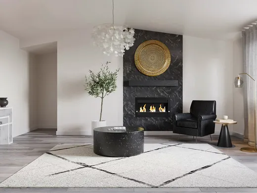 Living Room · Contemporary designed by Courtney