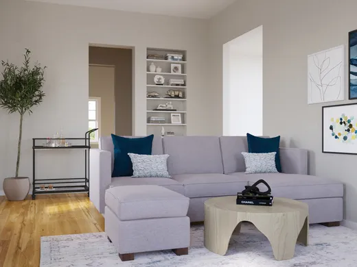 Living Room · Contemporary designed by Amy
