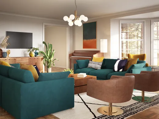 Living Room · Eclectic designed by Freddi