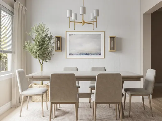 Dining Room · Coastal designed by Laura