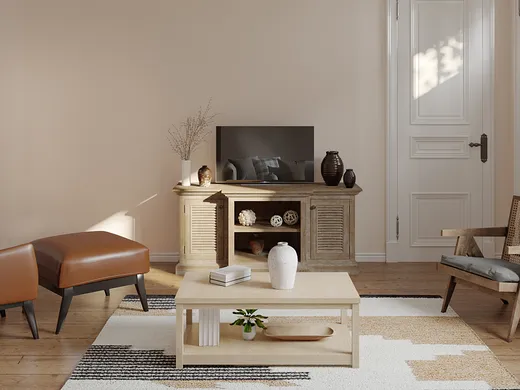 Living Room · Farmhouse designed by Caitlin