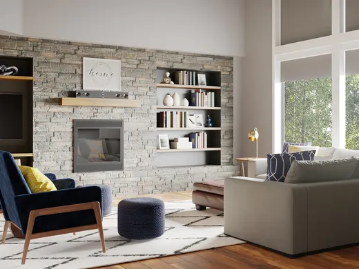 Living Room · Midcentury Modern designed by Carla