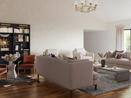 Living Room · Glam designed by Talia