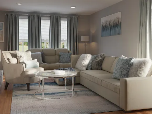 Living Room · Glam designed by Amanda