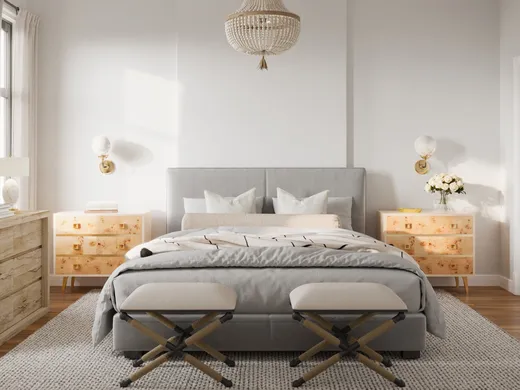 Bedroom · Farmhouse designed by Helene