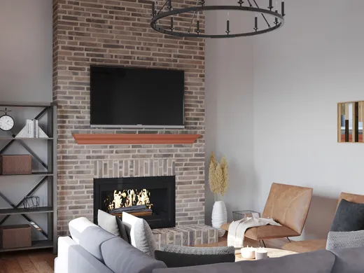 Living Room · Midcentury Modern designed by Victoria