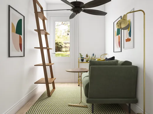 Living Room · Midcentury Modern designed by Camila