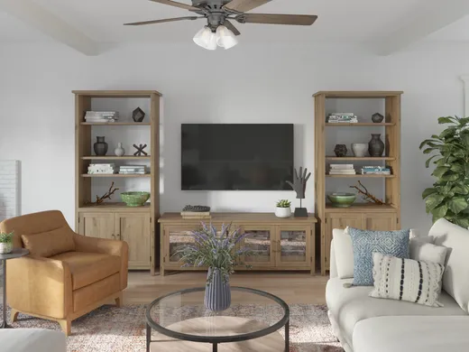 Living Room · Rustic designed by Veema