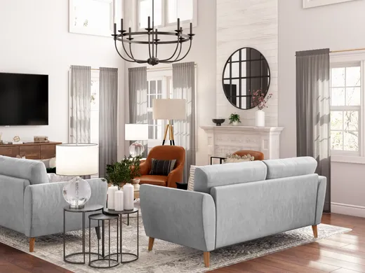 Living Room · Contemporary designed by Athina