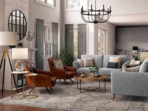 Living Room · Contemporary designed by Athina