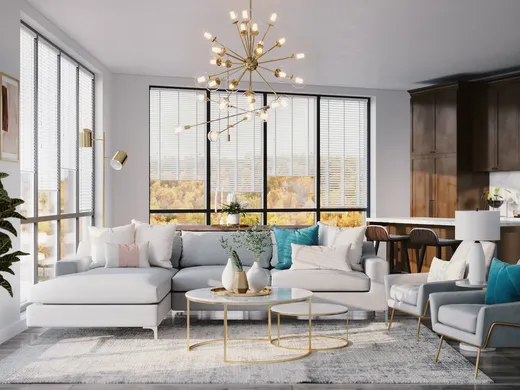 Living Room · Contemporary designed by Athina