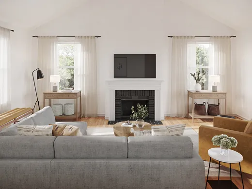 Living Room · Farmhouse designed by Laura