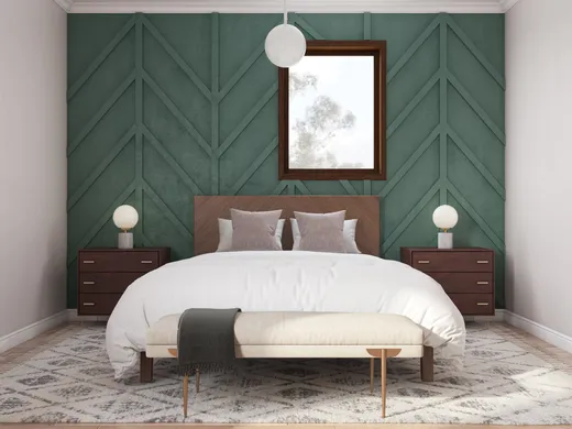 Bedroom · Midcentury Modern designed by Carla