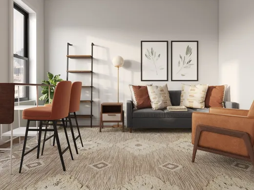 Living Room · Midcentury Modern designed by Sarice