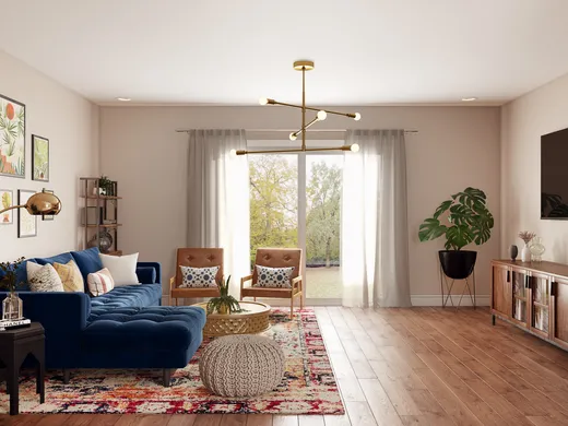 Living Room · Eclectic designed by Jessica