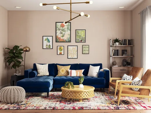 Living Room · Eclectic designed by Jessica