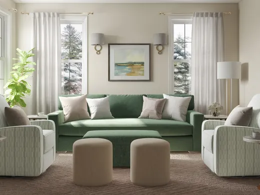 Living Room · Glam designed by Ilona