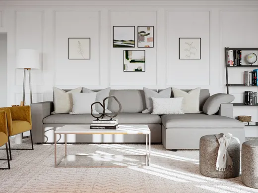 Living Room · Contemporary designed by Juliana