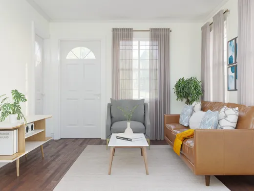 Living Room · Midcentury Modern designed by Stephanie