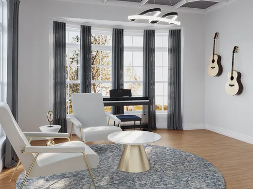 Living Room · Contemporary designed by Stacy