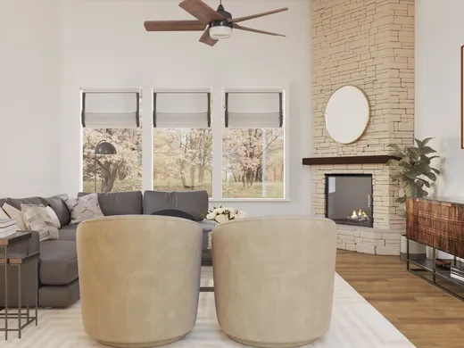 Living Room · Contemporary designed by Maria