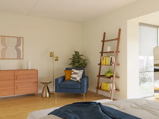 Bedroom · Midcentury Modern designed by Emmanuel