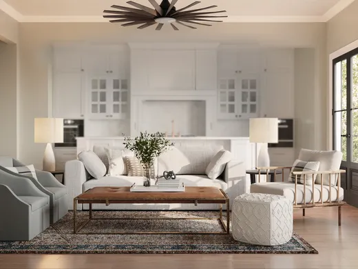 Living Room · Farmhouse designed by Haley