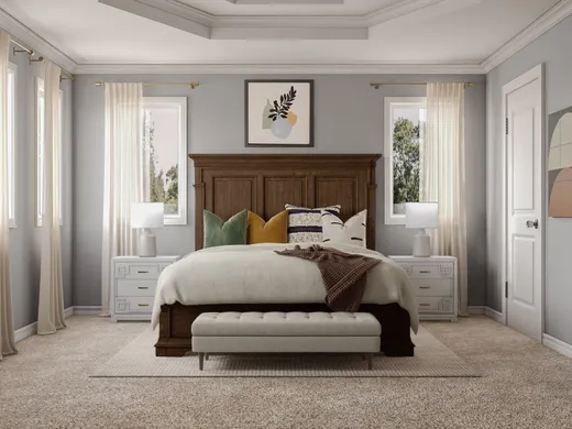 Bedroom · Midcentury Modern designed by Athena
