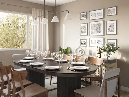 Dining Room · Midcentury Modern designed by Ana