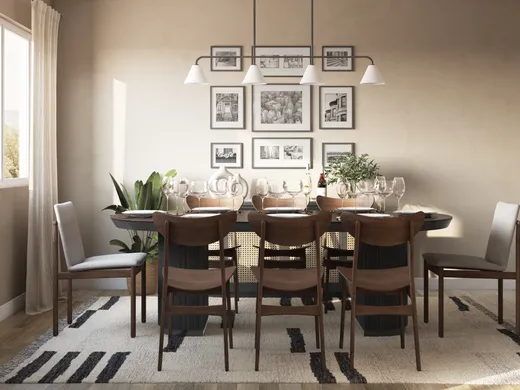 Dining Room · Midcentury Modern designed by Ana