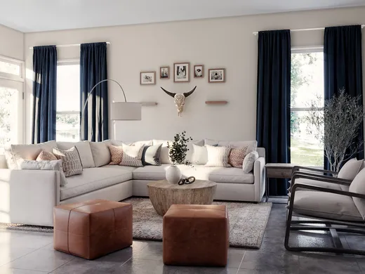 Living Room · Contemporary designed by Elizabeth